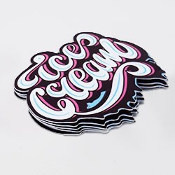 Pegatinas con forma personalizada